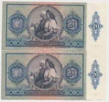 1941. 20P (2x) sorszámkövetők T:I,I-