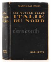 L.V. Bertralli: Italie Du Nord. Les Guides Blues. Touring Club Italien. Paris, 1929, Hachette, XC+464 p. Kiadói egészvászon. Térképekkel illusztrált. Francia nyelven. Kiadói aranyozott egészvászon. A könyv borítója kopott. A kötése sérült. / Cloth binding, in french language. The cover is worn. The binding is damaged.