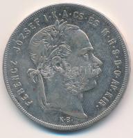 1879KB 1Ft Ag "Ferenc József / Középcímer" T:2,2-  Adamo M15