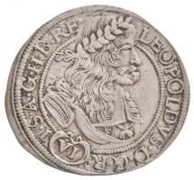 1692N-B/P-O 6kr Ag "I. Lipót" Nagybánya (3,55g) T:2,2- R! / Hungary 1692N-B/P-O 6 Kreuzer Ag "Leopold I" Baia Mare (3,55g) C:XF,VF Rare Huszár: 1457., Unger II.: 1075.c