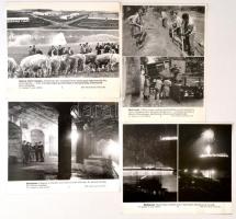 cca 1960-1970 13 db MTI fotó, építkezés, párt élet, érdekességek az országból, 26×18 cm