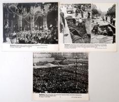 cca 1960-1970 13 db MTI fotó, építkezés, párt élet, érdekességek az országból, 26×18 cm