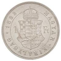 1883KB 1Ft Ag "Barokk címer" Körmöcbánya (12,33g) T:1 apró karc /
Hungary 1883KB 1 Forint...