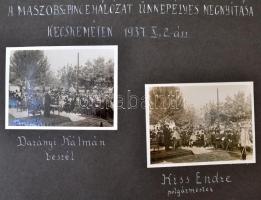 cca 1937 MASZOBSz (Magyar Szőlősgazdák Országos Egyesülete)   pince hálózat kiépítésének fényképes d...