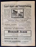 1929 Budapest Export-Import und Transportzeitung für die Donaustaaten