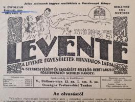 1926 A Levente c, újság rendkívüli száma 24p