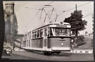 cca 1950-60 A BSzKRt. járműveinek (villamosok, buszok) lajstroma, fotókkal és műszaki leírással, dar...