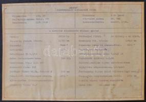 cca 1950-60 A BSzKRt. járműveinek (villamosok, buszok) lajstroma, fotókkal és műszaki leírással, dar...