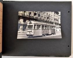 cca 1950-60 A BSzKRt. járműveinek (villamosok, buszok) lajstroma, fotókkal és műszaki leírással, dar...