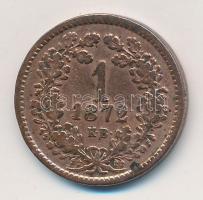 1872KB 1kr Cu "Angyalos címer" T:2-