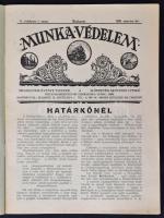 1930 A Munkavédelem c. újság egy száma, szép állapotban