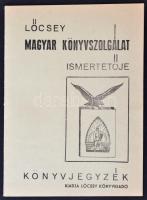 cca 1940 Lőcsey magyar könyvszolgálat ismertetője. Benne a hungarista irodalom és nyilas kellékek árjegyzékével 16 p.