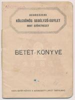 1942-1946. Debreczeni Kölcsönös Segélyező-Egylet mint szövetkezet betétkönyve