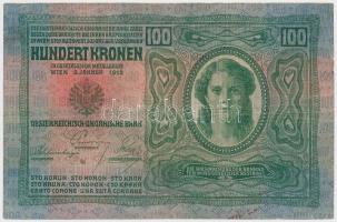 1912. 100K piros "MAGYARORSZÁG" felülbélyegzéssel T:III
Adamo K28B