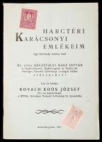 Kovac Koós József: Harctéri karácsonyi emlékeim. Kiskunfélegyháza, 1935. 32p.