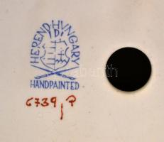 Herendi indiaikosár mintás lámpatest párban, kézzel festett, jelzett, hibátlan, m:38 cm (2×)