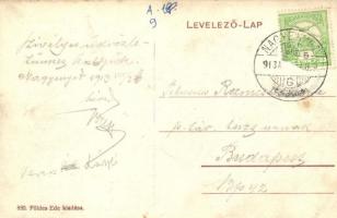 Nagyenyed, Aiud; Főtér, Gazdasági bank, kiadja Földes Ede / main square (fl)