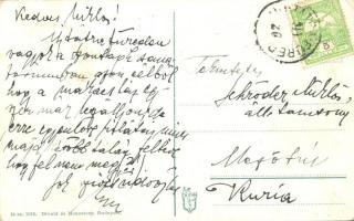 Tátra, Bobsleigh menet közben; Divald & Monostory / bobsled, collage