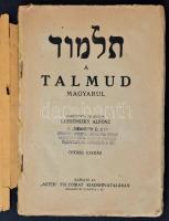A Talmud magyarul. Ford.: Luzsénszky Alfonz. Bp., é. n., Stádium. Tűzött papírkötésben, kissé megvis...