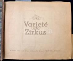 Varieté und Zirkus, Ausgabe 1935 der Haus Bergmann-Zigarettenfabrik Dresden, cirkuszi művészek gyűjt...
