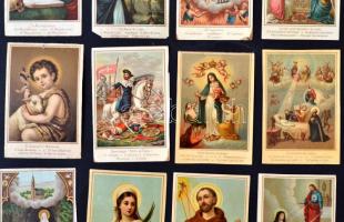 cca 1900-20 Vegyes, litho,  régi, szentkép tétel, 20db, különböző méretben és minőségben, cca 10x6cm
