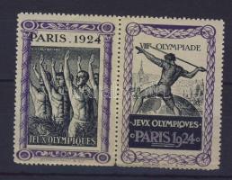1924 Párizsi Olimpia levélzáró ív