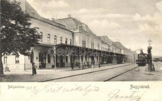 Nagyvárad, Vasútállomás, kiadja Sebő Imre / railway station