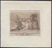Franz von Bayros (1866-1924): Óriások zsákmánya, heliogravűr, papír, jelzett a heliogravűrön, 9,5×10,5 cm
