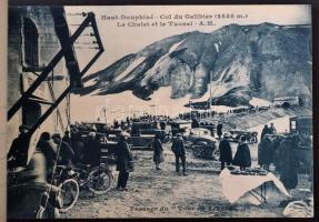 cca 1920 Le Galibier par A. Mollaret Grenoble,  képeslap album, hiánytalan, 10db-os, 9x15cm