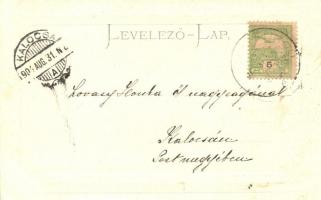 Bártfafürdő, Gizella-lak, Carola-villa; Eschwig Ede F. kiadása, Hajts Kornél felvétele (EB)