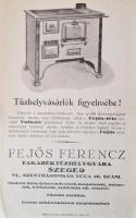cca 1920 Szeged, tűzhely gyár reklámnyomtatványok