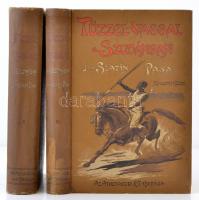 Slatin Rudolf pasa: Tűzzel-vassal a Szudánban. Küzdelmeim a dervisekkel, fogságom és szökésem. 1879-1895. I.-II. köt. Fordította: Jankó János Bp. 1896. Athenaeum. XI+465+2 p.+1 térkép+329+4p.+1 térkép. Kiadói festett egészvászon kötésben, márványozott lapélekkel. Több fekete-fehér egészoldalas képpel illusztrálva. A borítója kopottas, foltos. Ezt leszámítva jó állapotban van.