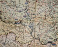 Kogutowicz Manó: Magyarország közigazgatási térképe. Bp., 191, Magyar Földrajzi Intézet, kopott félv...