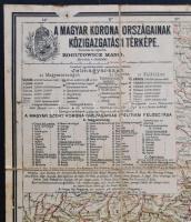 Kogutowicz Manó: Magyarország közigazgatási térképe. Bp., 191, Magyar Földrajzi Intézet, kopott félv...