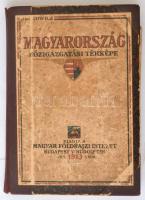 Kogutowicz Manó: Magyarország közigazgatási térképe. Bp., 191, Magyar Földrajzi Intézet, kopott félv...