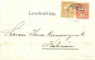 Baja, Főtér, városi székház; kiadja Kazal J