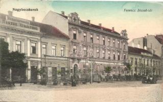 Nagybecskerek, Zrenjanin; Ferenc József tér, vendégfogadó a magyar királyhoz, kiadja Stelinger Márk / square, hotel (EK)