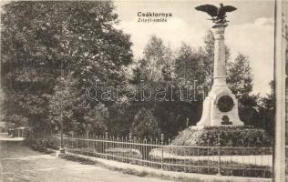 Csáktornya, Cakovec; Zrínyi emlékmű / statue
