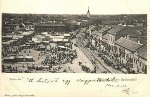 Nagyszalonta, Toldy tér, Reich Jakab kiadása / square, market place
