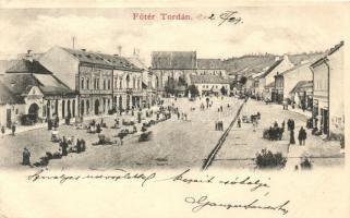 Torda, Főtér, piac / main square, market place (EK)