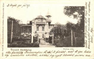 Fonyód-fürdőtelep, Duchon-villa; 39033. Gerő Zs. könyvkereskedésének kiadása