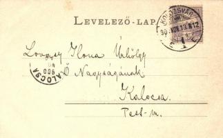 Kolozsvár, Klausenburg; Főtér, városi vasút, kiadja Römmler U. Jónás / main square, steam engine