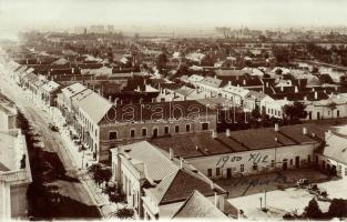 1900 Kalocsa, Látkép a Szent István utcával, takarékpénztár, photo