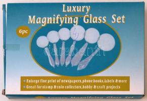 Nagyító készlet eredeti dobozban, 6db