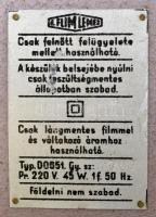 Retró diavetítő, hiányos, nem működik