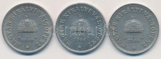 1908KB 10f Ni + 1909KB 10f Ni (2x) T:1-,2