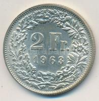 Svájc 1963. 2Fr Ag T:1- Switzerland 1963. 2 Francs Ag C:AU