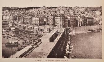 cca 1910-20 Souvenir d'Alger, művészi album, elvált papírborítóval, 23x29cm