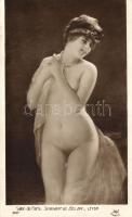 Salon de Paris, Leyda / nude lady erotic art postcard, s: Serendat de Belzim