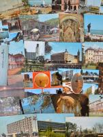 70 db MODERN városképes lap; Balaton és környéke / 70 modern town-view psotcards; Balaton and its surroundings
